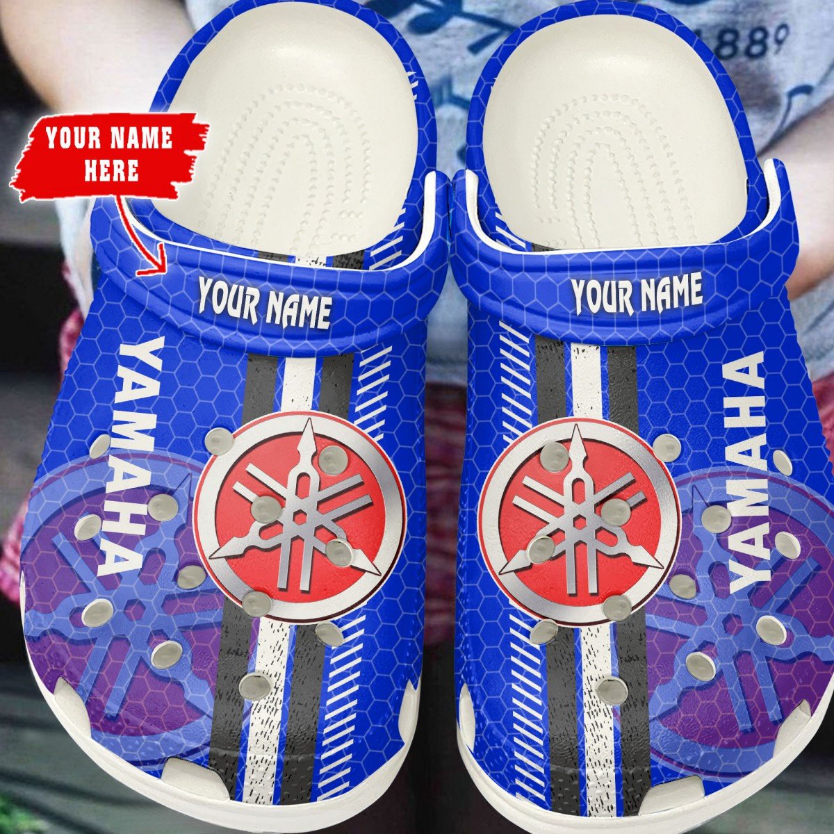 Yamaha Blue Clogs