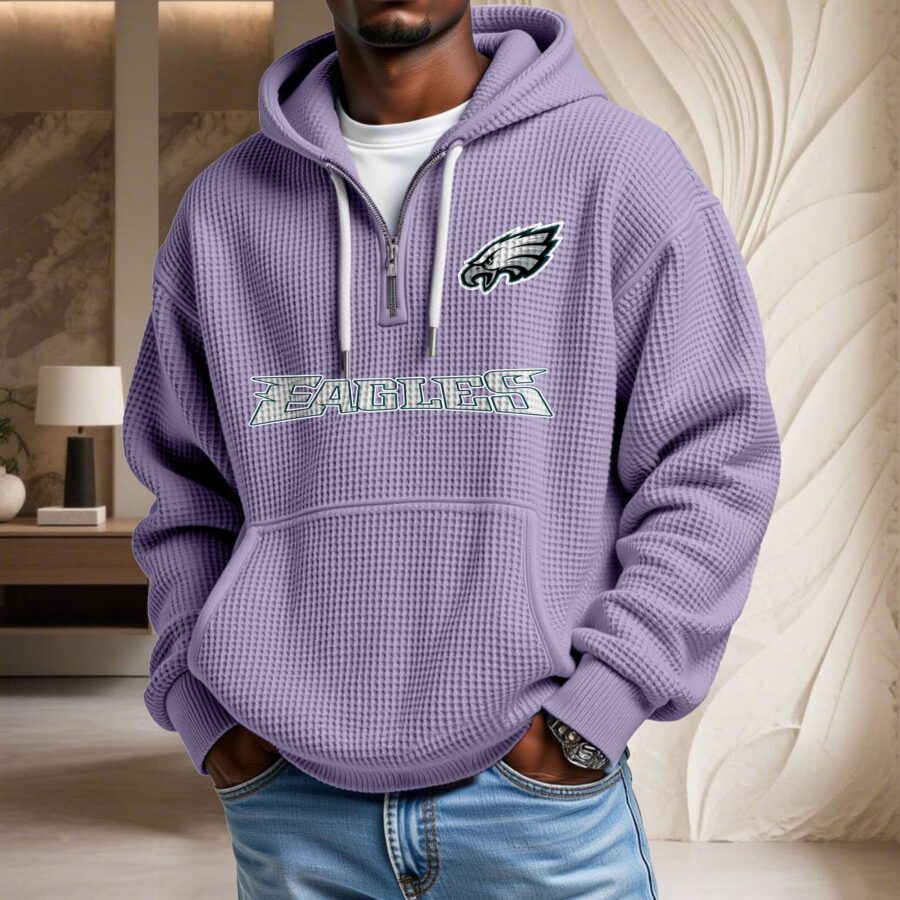 Philadelphia Eagles Waffelstrick-Hoodie – Bild 10