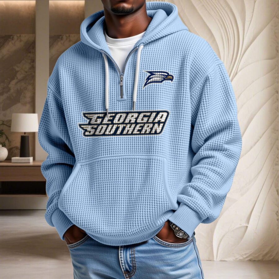 Georgia Southern Eagles Waffelstrick-Hoodie – Bild 5