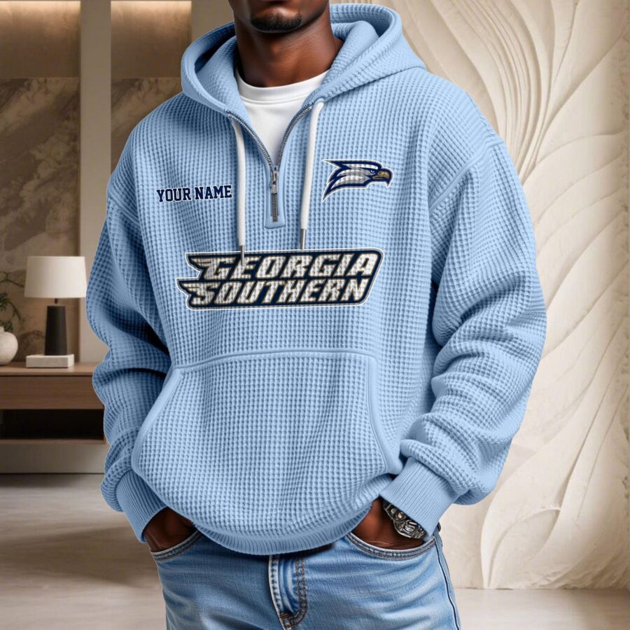 Georgia Southern Eagles Waffelstrick-Hoodie – Bild 5
