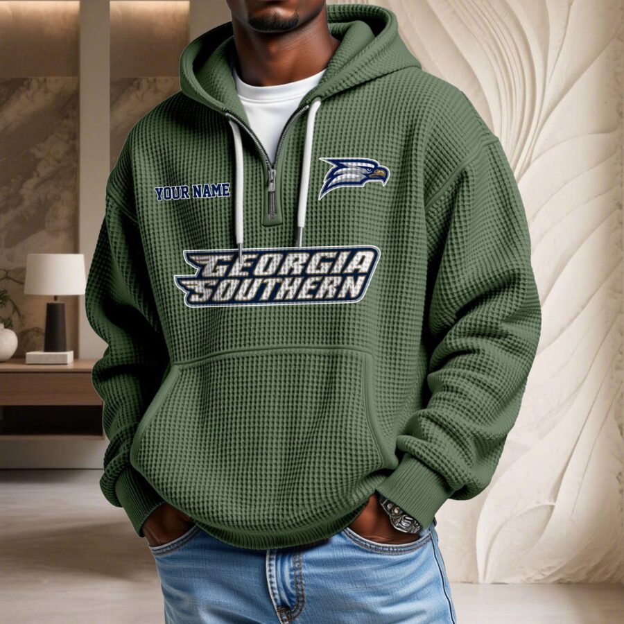 Georgia Southern Eagles Waffelstrick-Hoodie – Bild 6