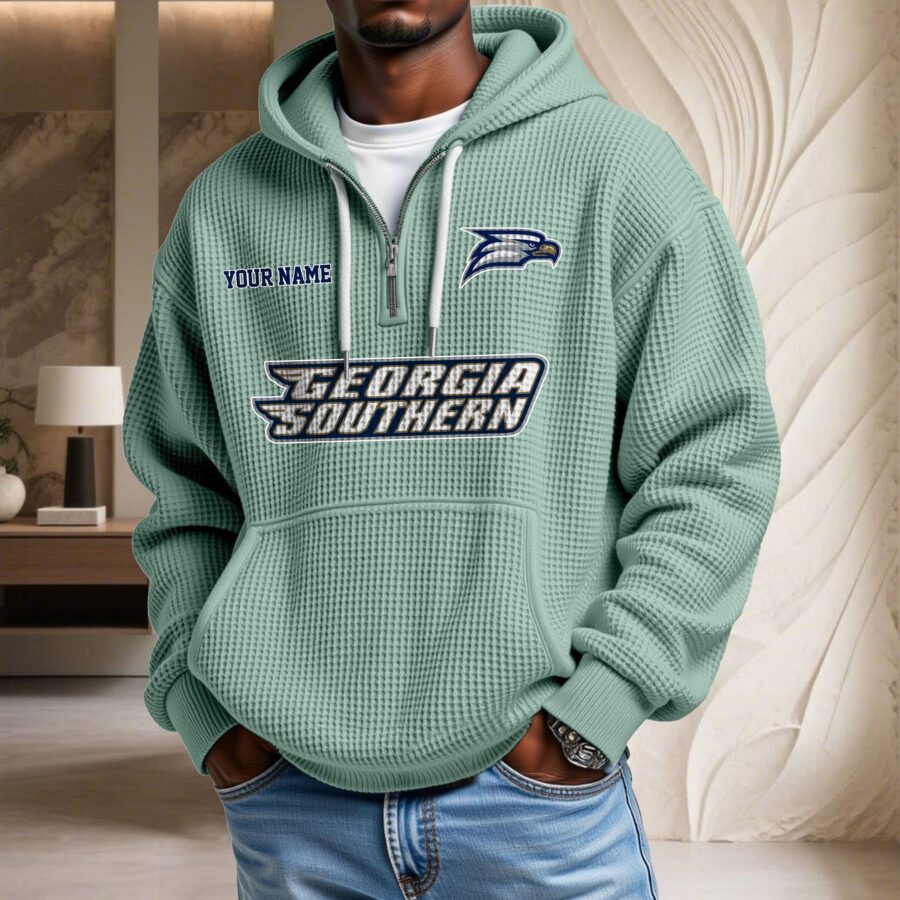 Georgia Southern Eagles Waffelstrick-Hoodie – Bild 8