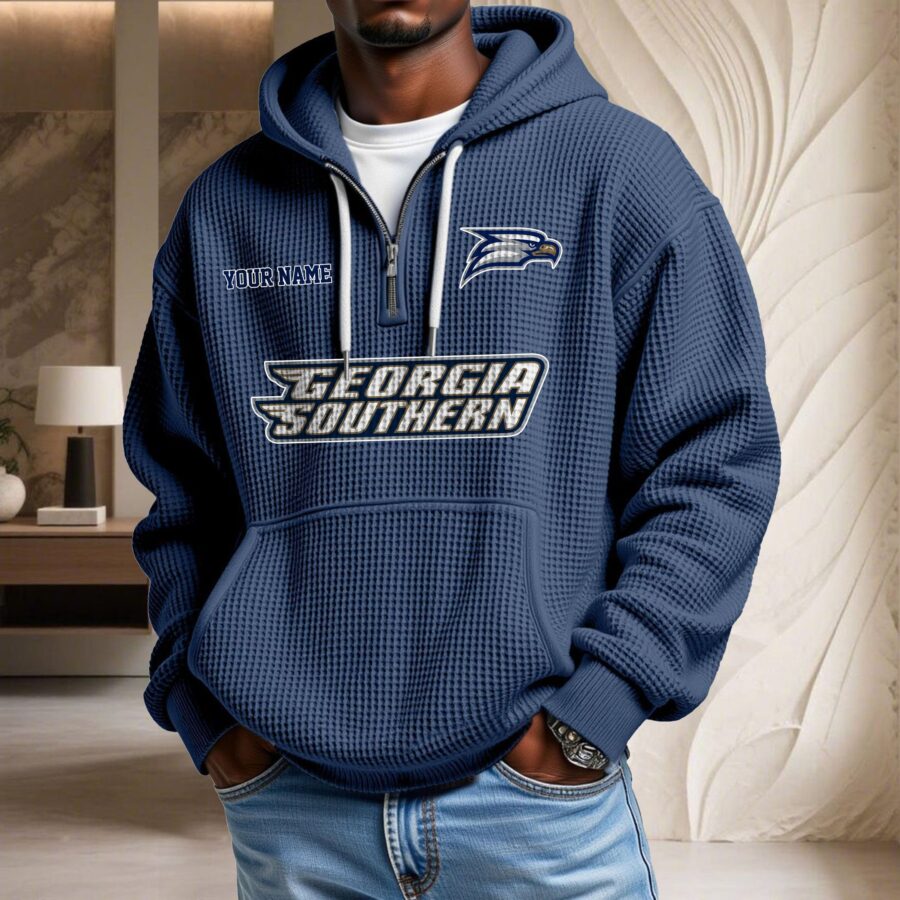 Georgia Southern Eagles Waffelstrick-Hoodie – Bild 4