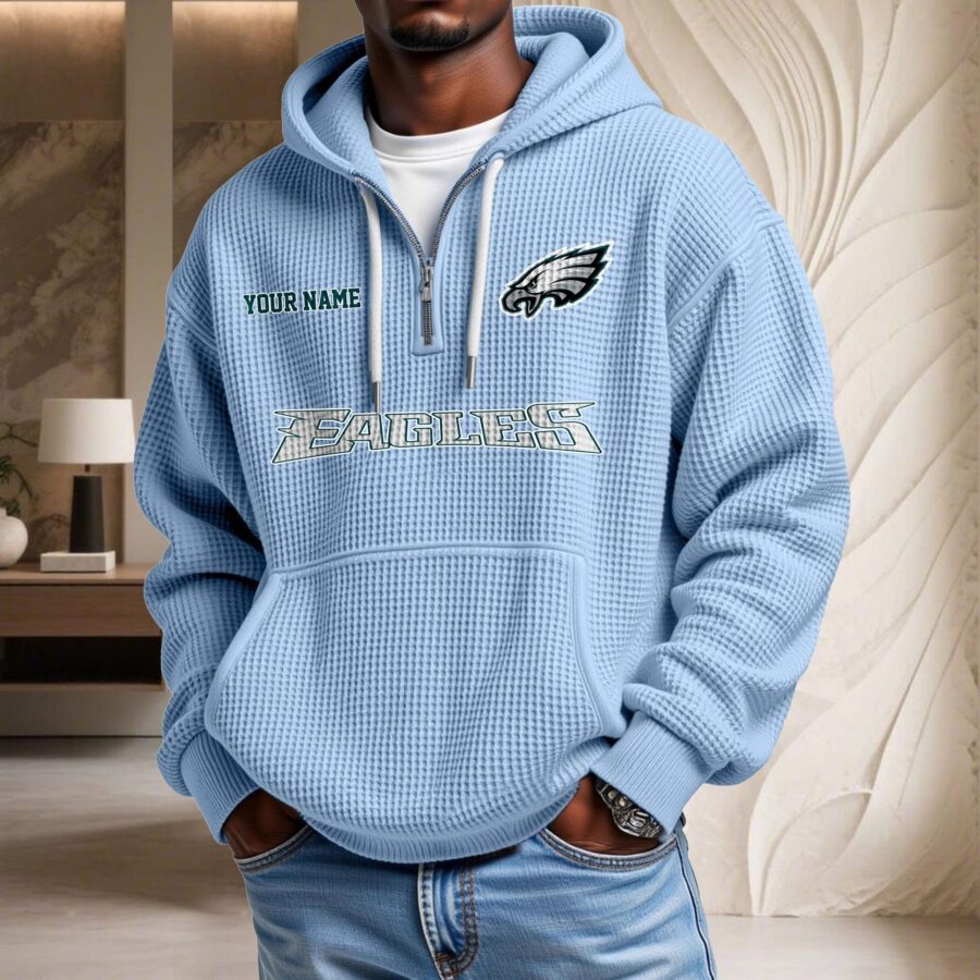 Philadelphia Eagles Waffelstrick-Hoodie – Bild 5