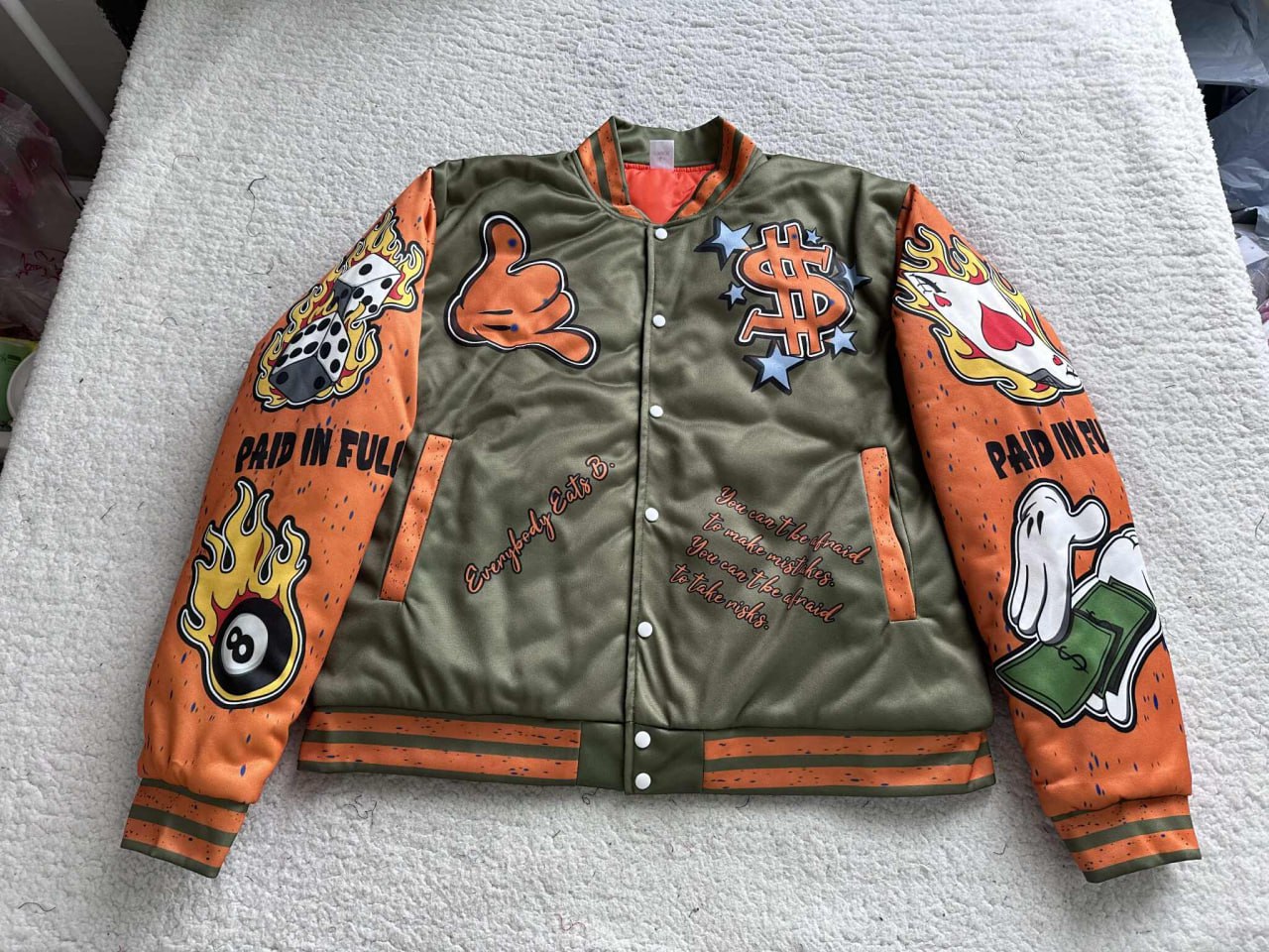 Veste Teddy – Vue de face