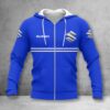 Suzuki Blue Zip Hoodie
