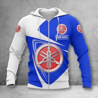 Yamaha Blue Zip Hoodie
