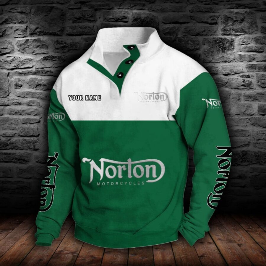 Norton Motorcycles Stehkragen-Sweatshirt – Bild 3