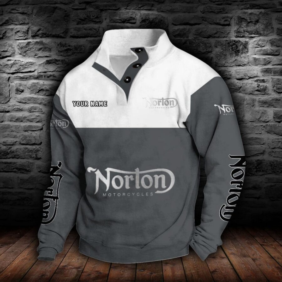 Norton Motorcycles Stehkragen-Sweatshirt – Bild 4