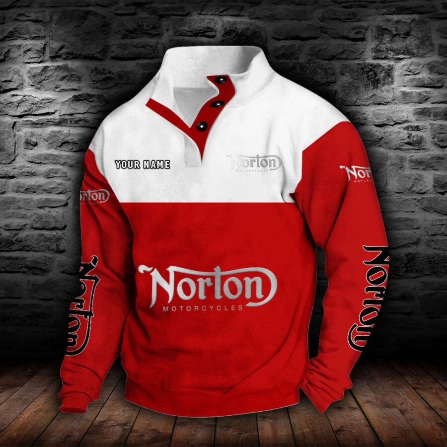Norton Motorcycles Stehkragen-Sweatshirt – Bild 7