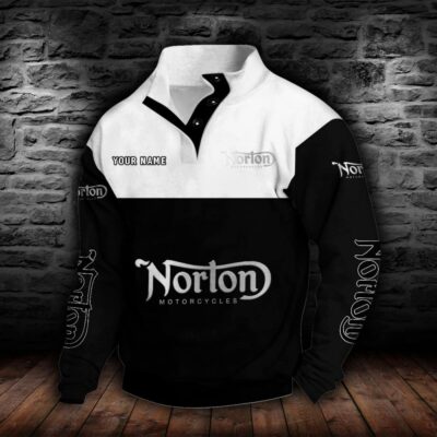 Norton Motorcycles Stehkragen-Sweatshirt