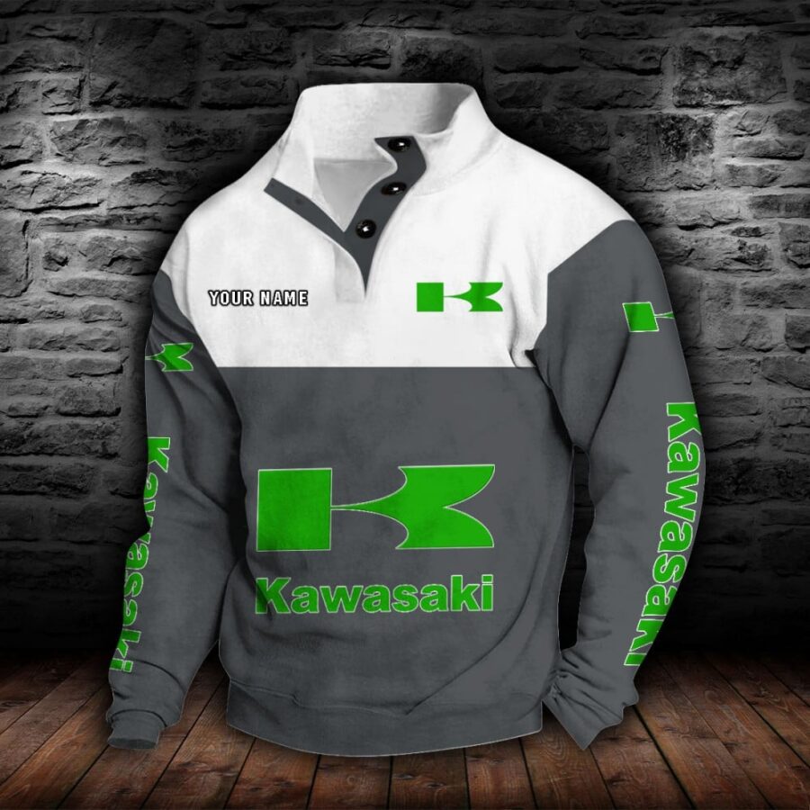 Kawasaki Stehkragen-Sweatshirt – Bild 4