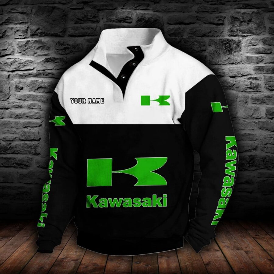Kawasaki Stehkragen-Sweatshirt – Bild 2