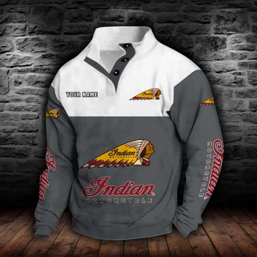 Indian Motorcycle Stehkragen-Sweatshirt – Bild 5