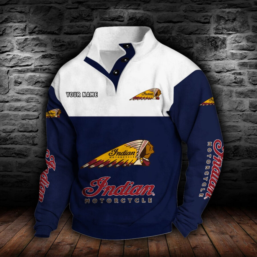 Indian Motorcycle Stehkragen-Sweatshirt – Bild 7