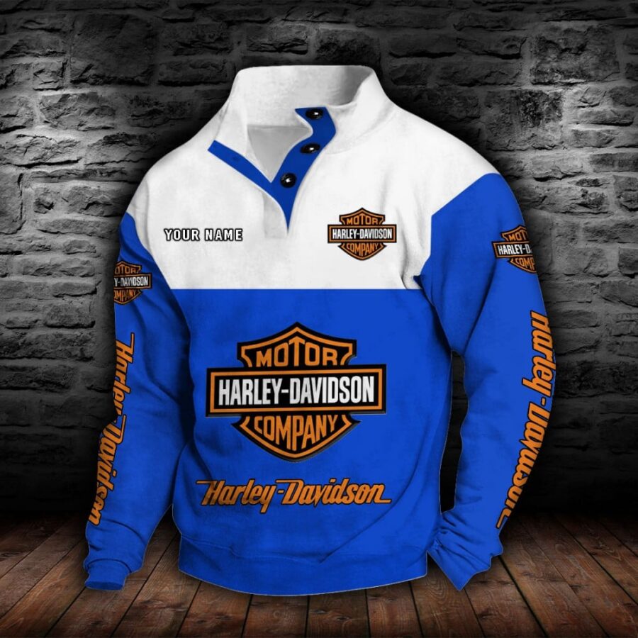 Harley-Davidson Stehkragen-Sweatshirt – Bild 3