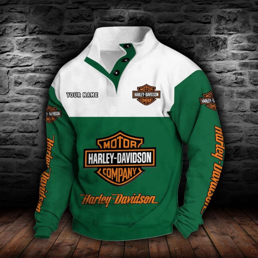 Harley-Davidson Stehkragen-Sweatshirt – Bild 4