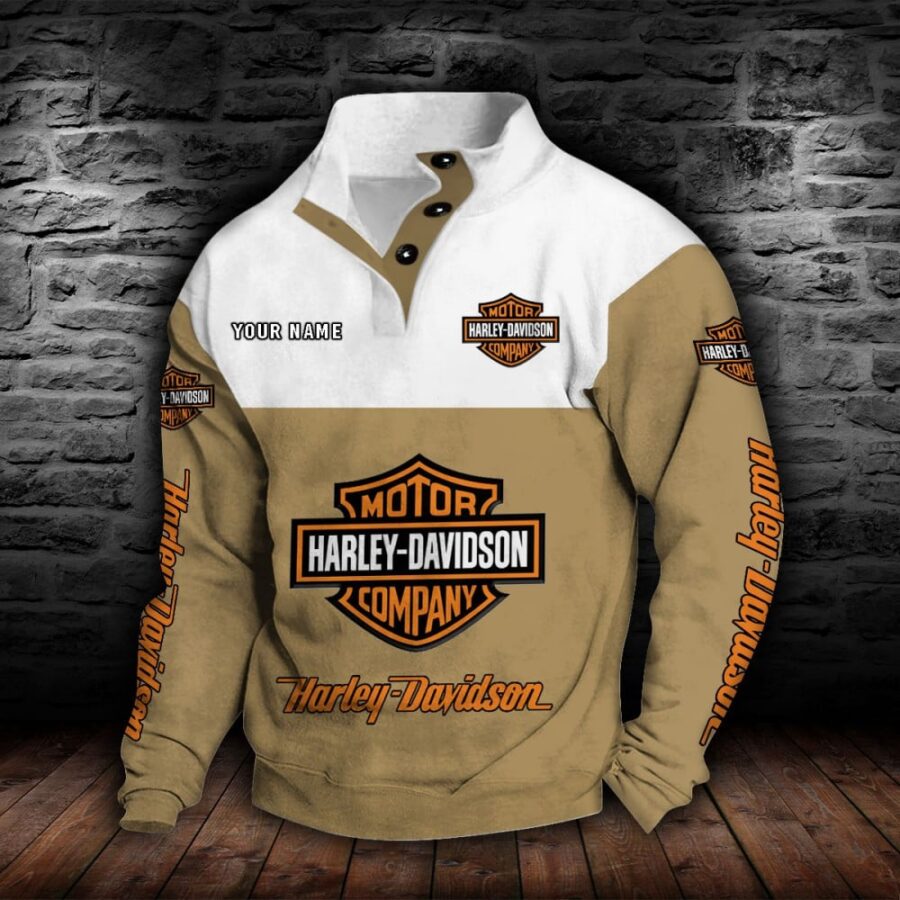 Harley-Davidson Stehkragen-Sweatshirt – Bild 2