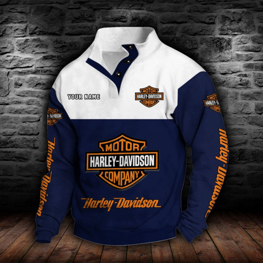 Harley-Davidson Stehkragen-Sweatshirt – Bild 6