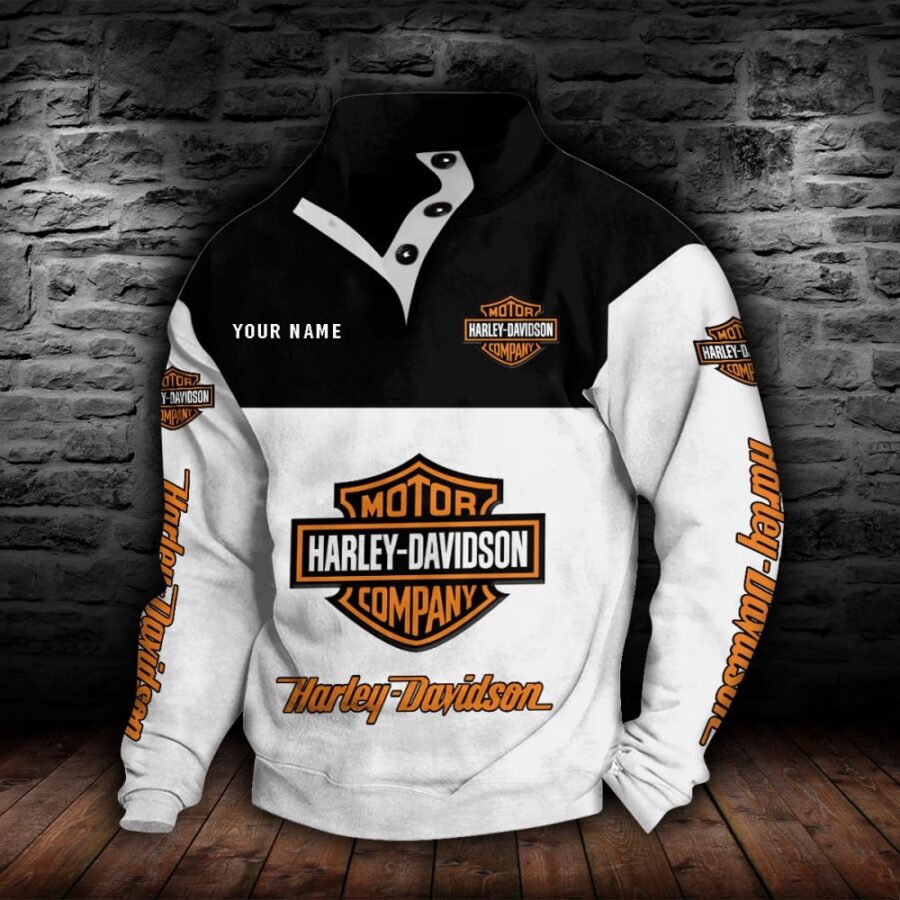 Harley-Davidson Stehkragen-Sweatshirt – Bild 9