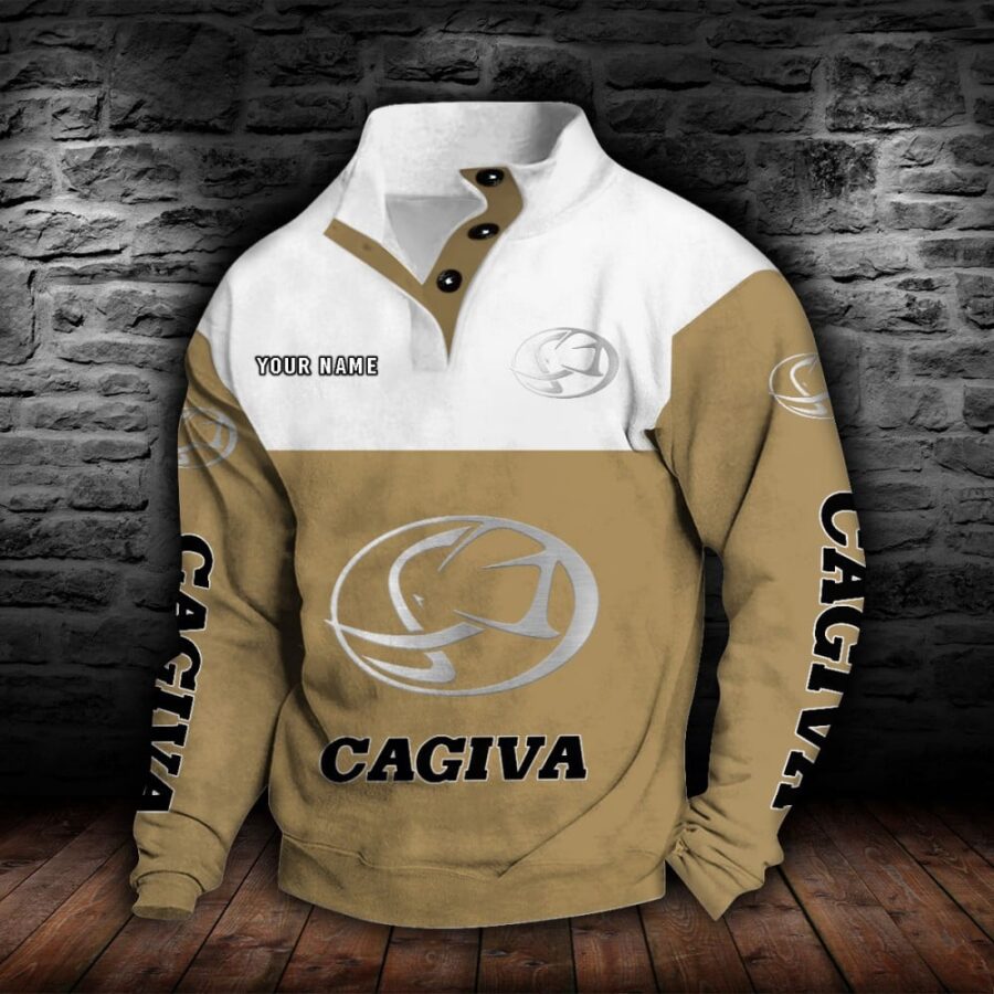 Cagiva Motorcycles Stehkragen-Sweatshirt – Bild 5