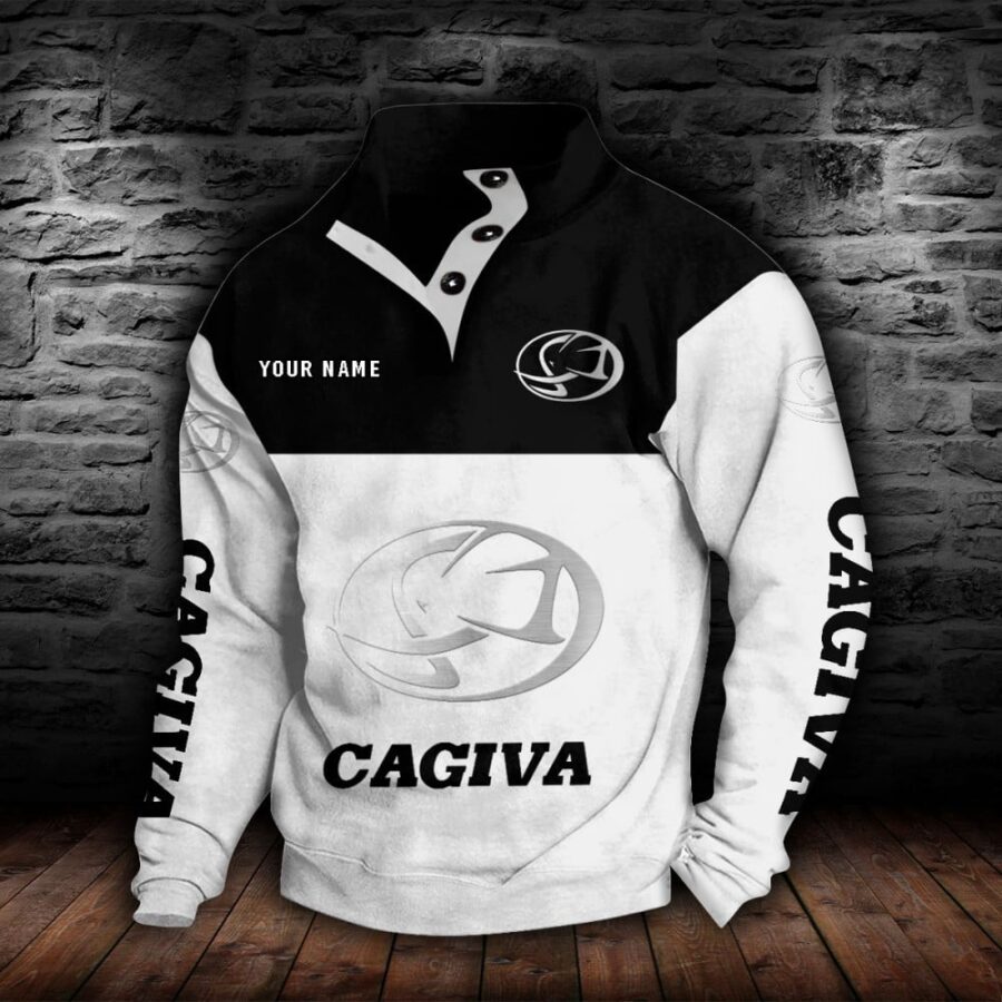 Cagiva Motorcycles Stehkragen-Sweatshirt – Bild 8
