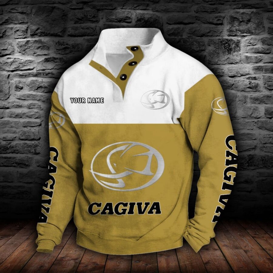 Cagiva Motorcycles Stehkragen-Sweatshirt – Bild 9