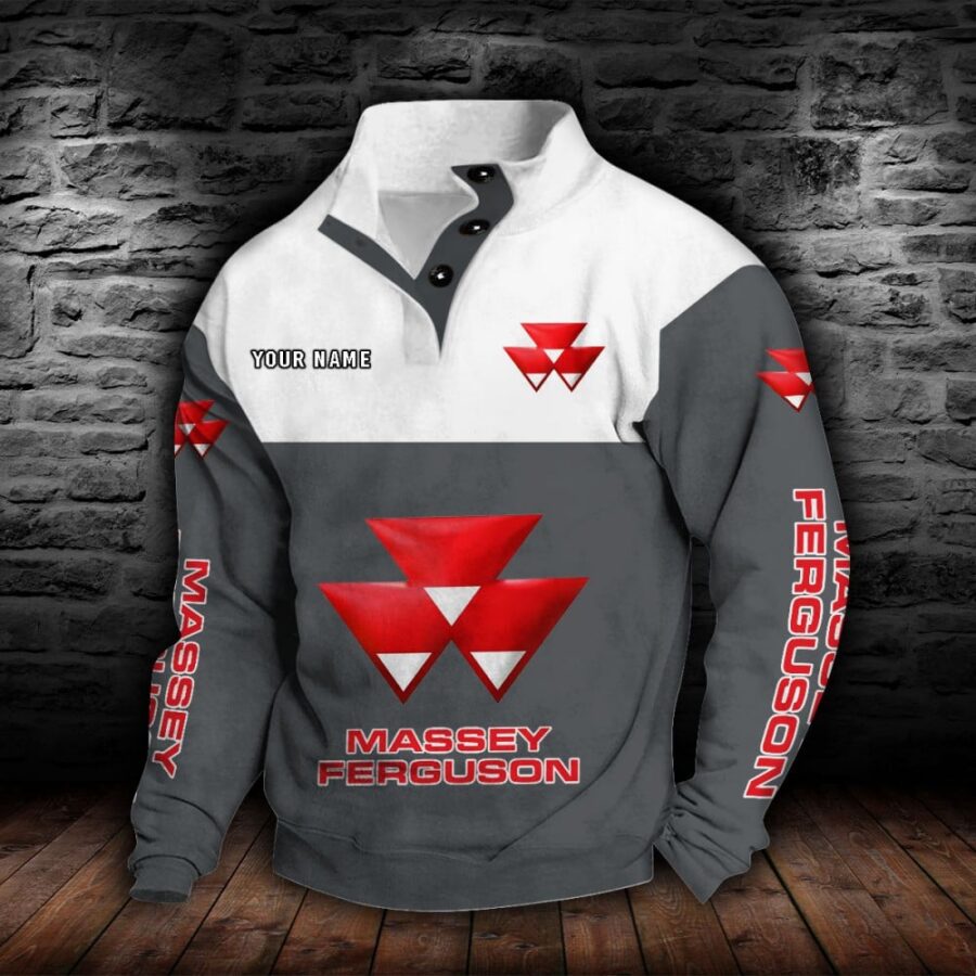 Massey Ferguson Stehkragen-Sweatshirt – Bild 4