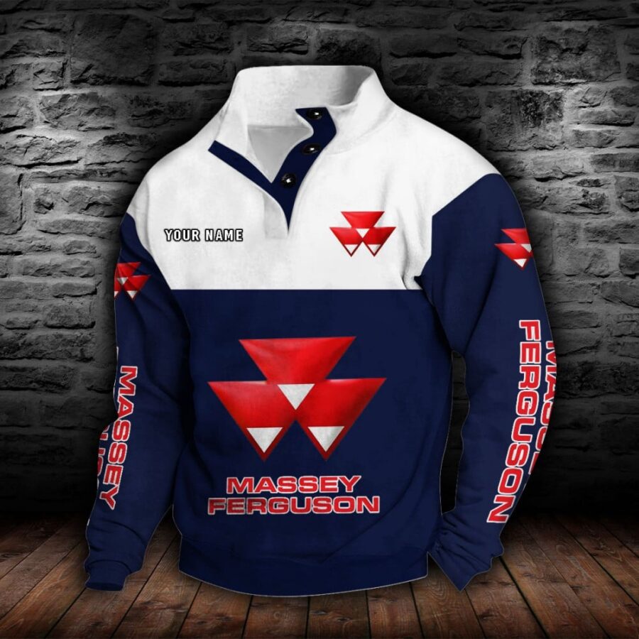 Massey Ferguson Stehkragen-Sweatshirt – Bild 6