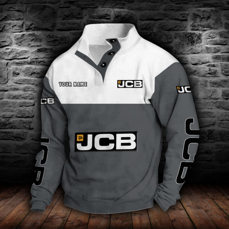 JCB Agricultural Tractors Stehkragen-Sweatshirt – Bild 5