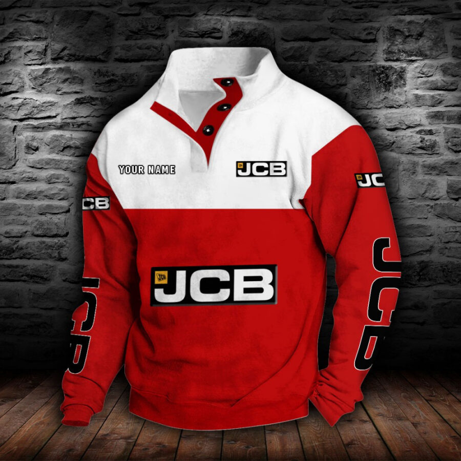 JCB Agricultural Tractors Stehkragen-Sweatshirt – Bild 8