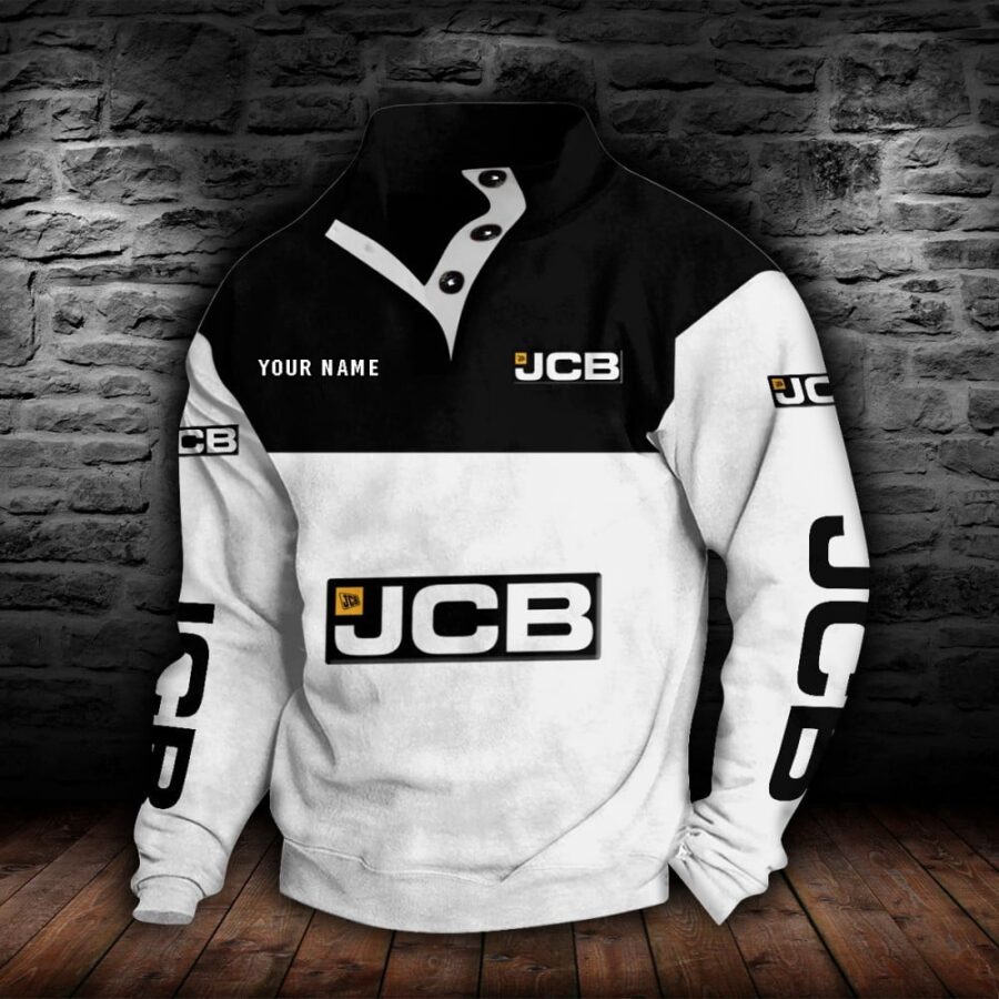 JCB Agricultural Tractors Stehkragen-Sweatshirt – Bild 9