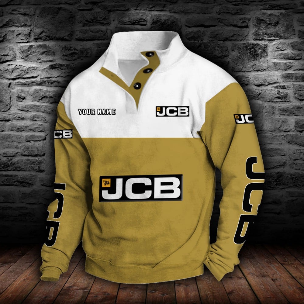 JCB Agricultural Tractors Stehkragen-Sweatshirt