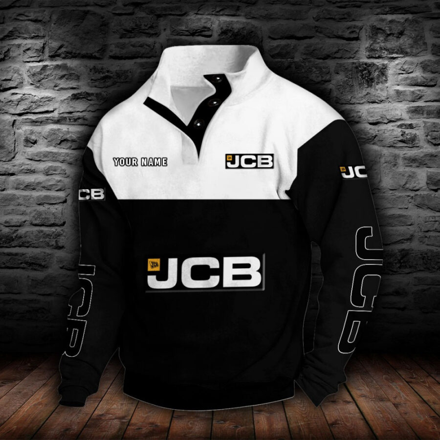 JCB Agricultural Tractors Stehkragen-Sweatshirt – Bild 2