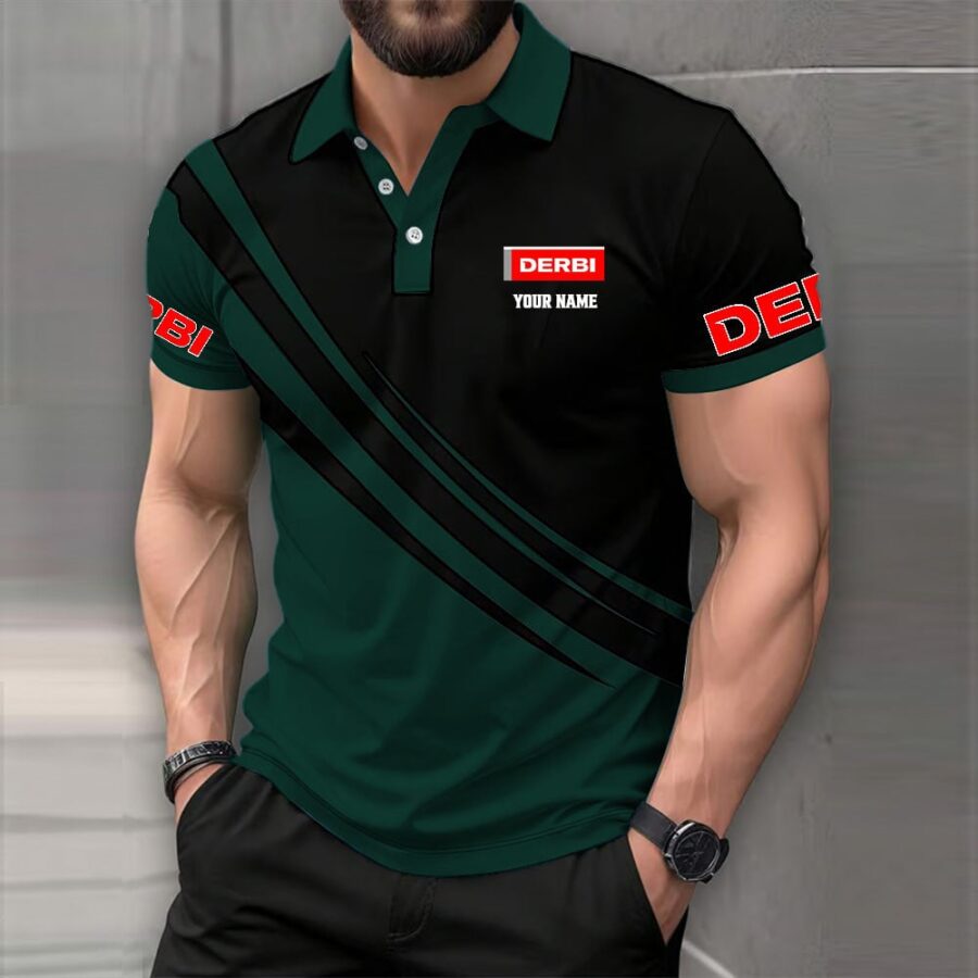 Derbi Motorcycles Poloshirt – Bild 3