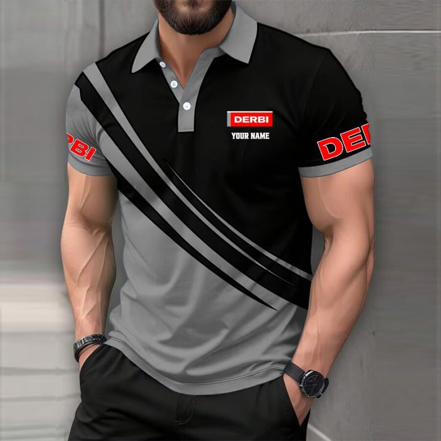 Derbi Motorcycles Poloshirt – Bild 4