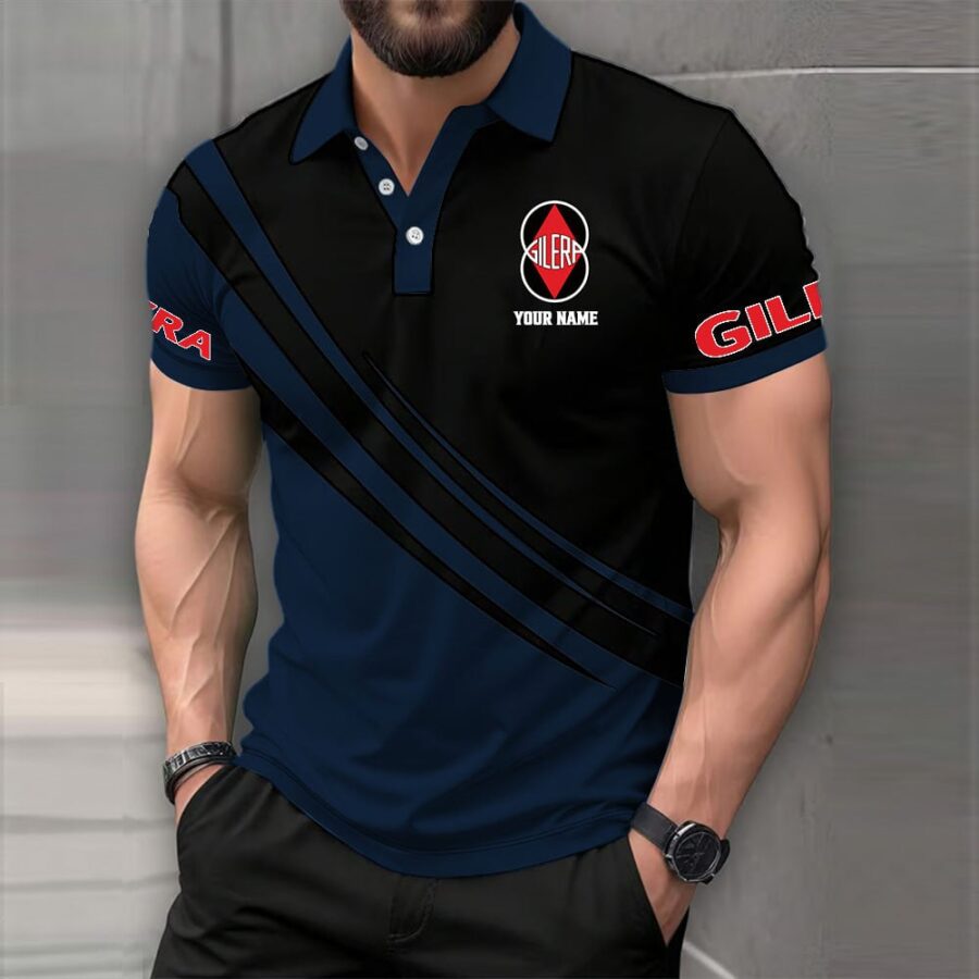 Gilera Motorcycles Poloshirt – Bild 8