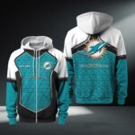 Miami Dolphins Zip Hoodie