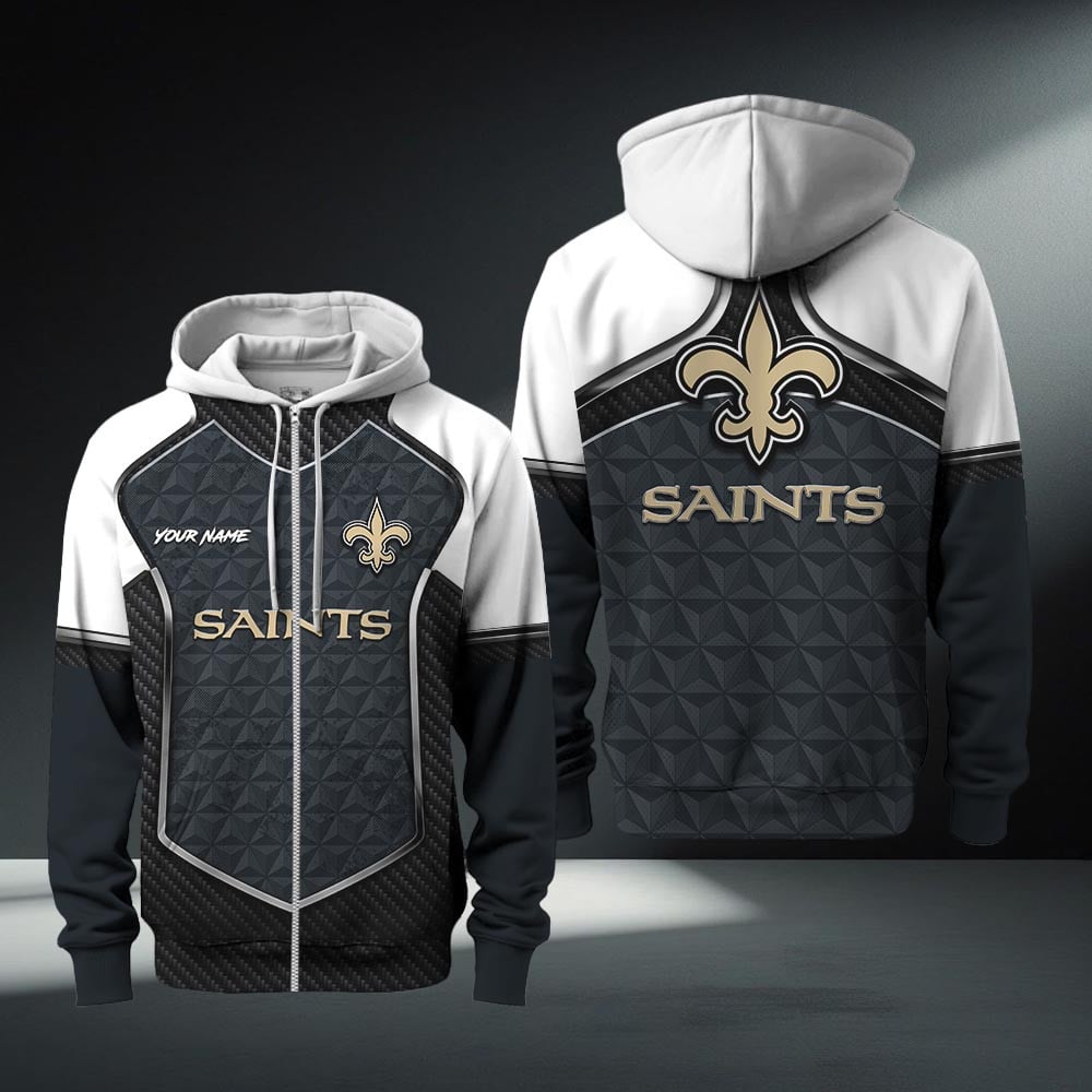 New Orleans Saints Zip Hoodie
