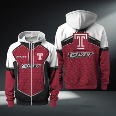 Temple Owls Primary Zip Hoodie