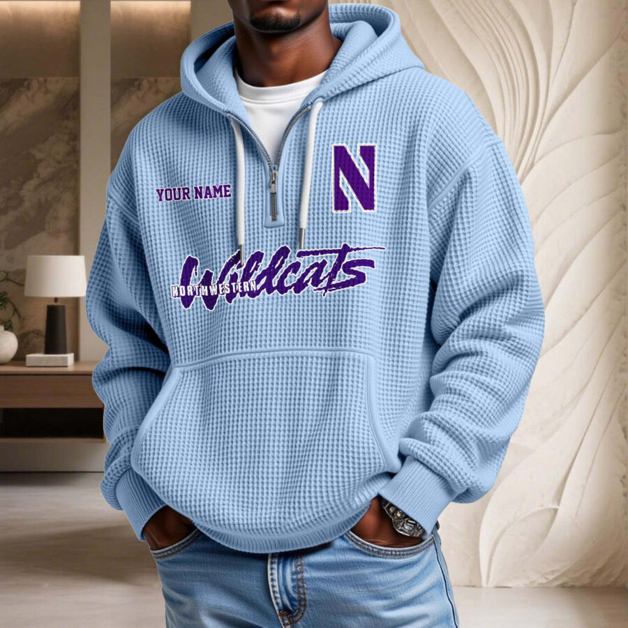 Northwestern Wildcats Waffelstrick-Hoodie – Bild 8
