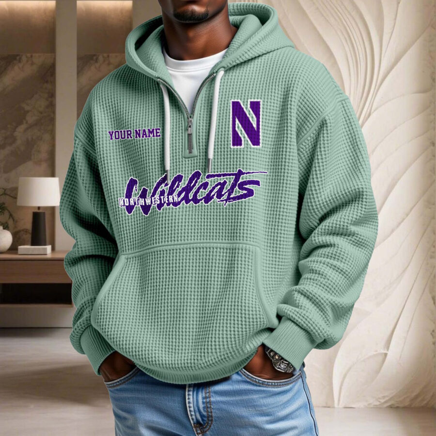 Northwestern Wildcats Waffelstrick-Hoodie – Bild 9