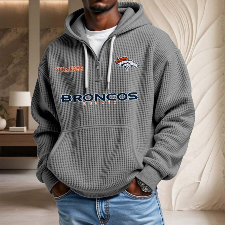 Denver Broncos Waffelstrick-Hoodie – Bild 6