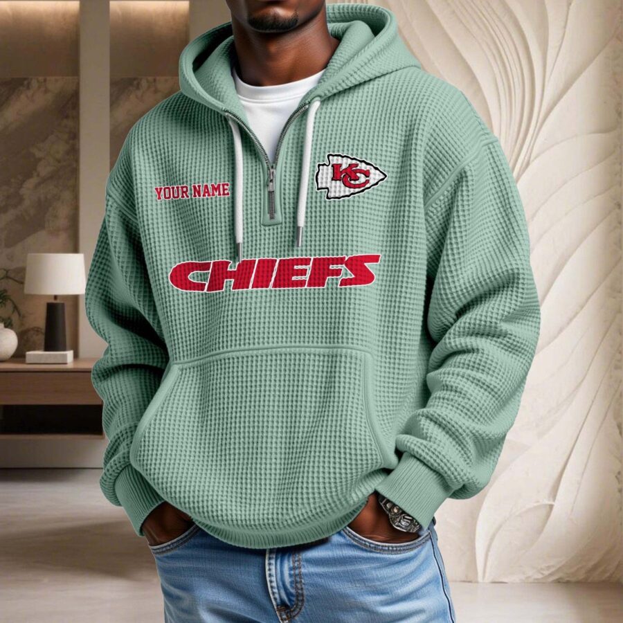 Kansas City Chiefs Waffelstrick-Hoodie – Bild 8