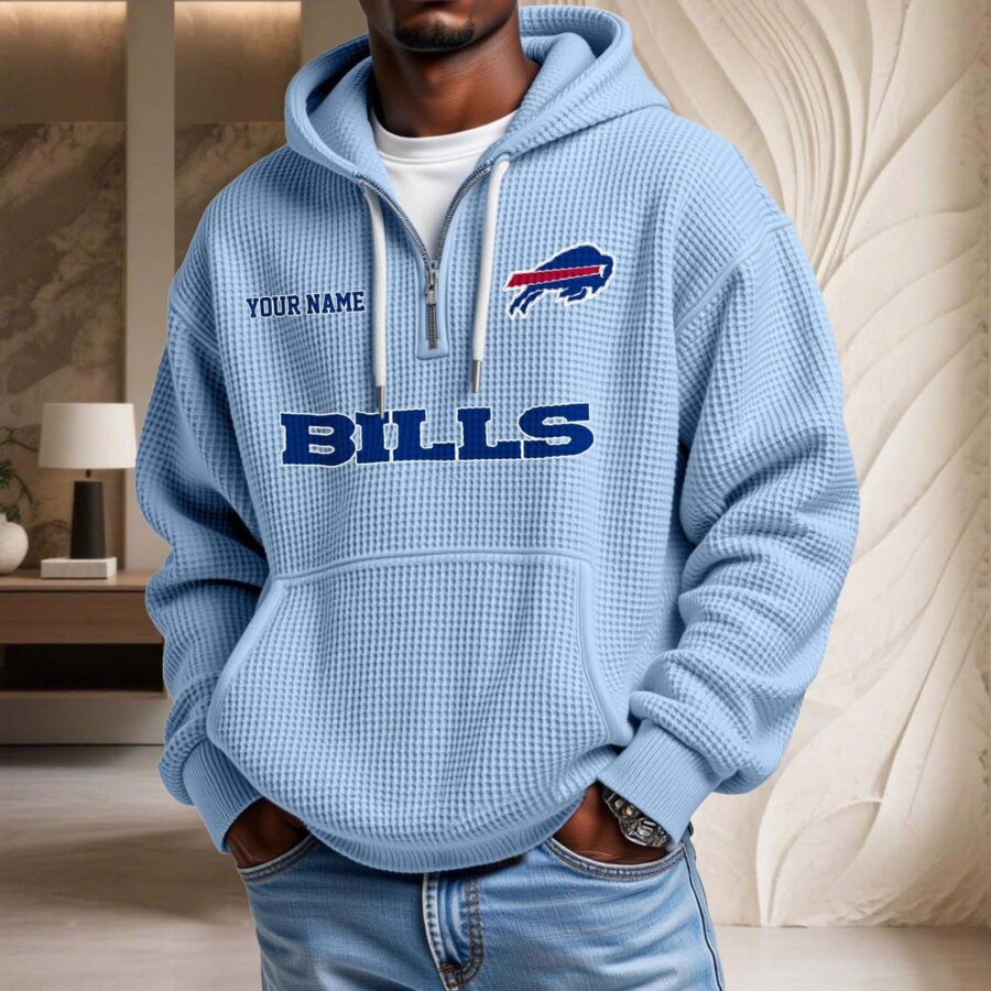 Buffalo Bills Waffelstrick-Hoodie – Bild 7
