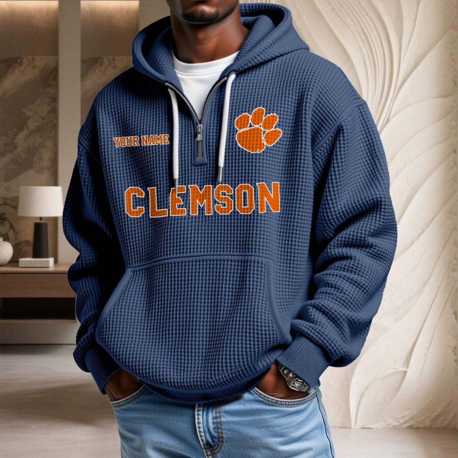 Clemson Tigers Waffelstrick-Hoodie – Bild 5