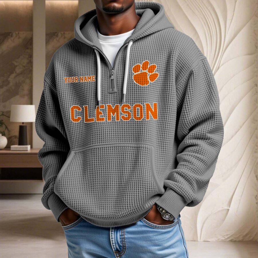 Clemson Tigers Waffelstrick-Hoodie – Bild 6