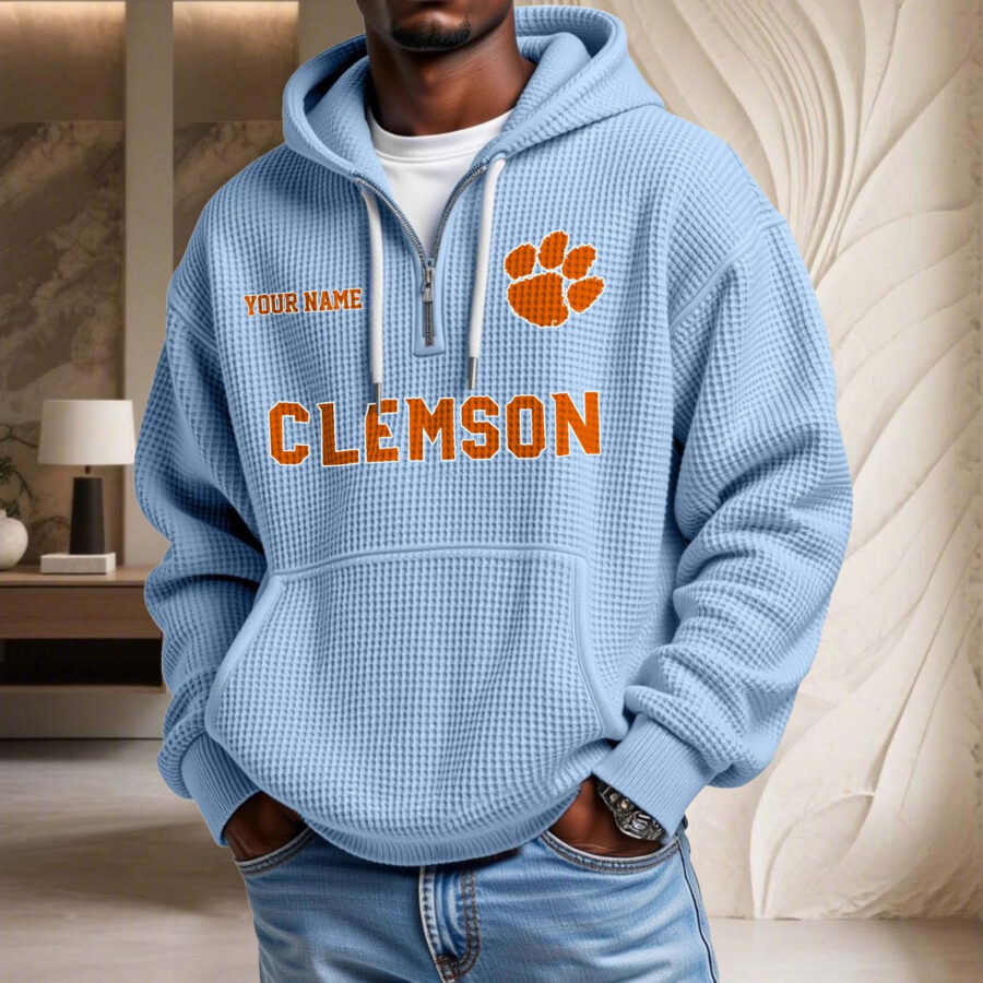 Clemson Tigers Waffelstrick-Hoodie – Bild 7