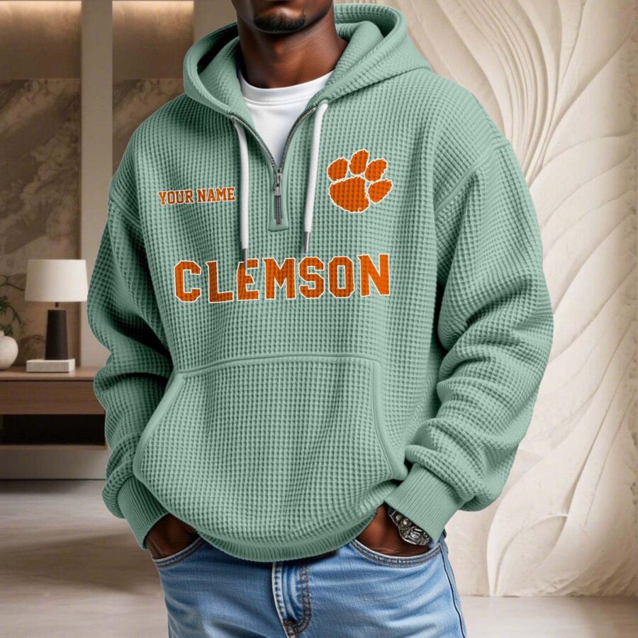 Clemson Tigers Waffelstrick-Hoodie – Bild 8