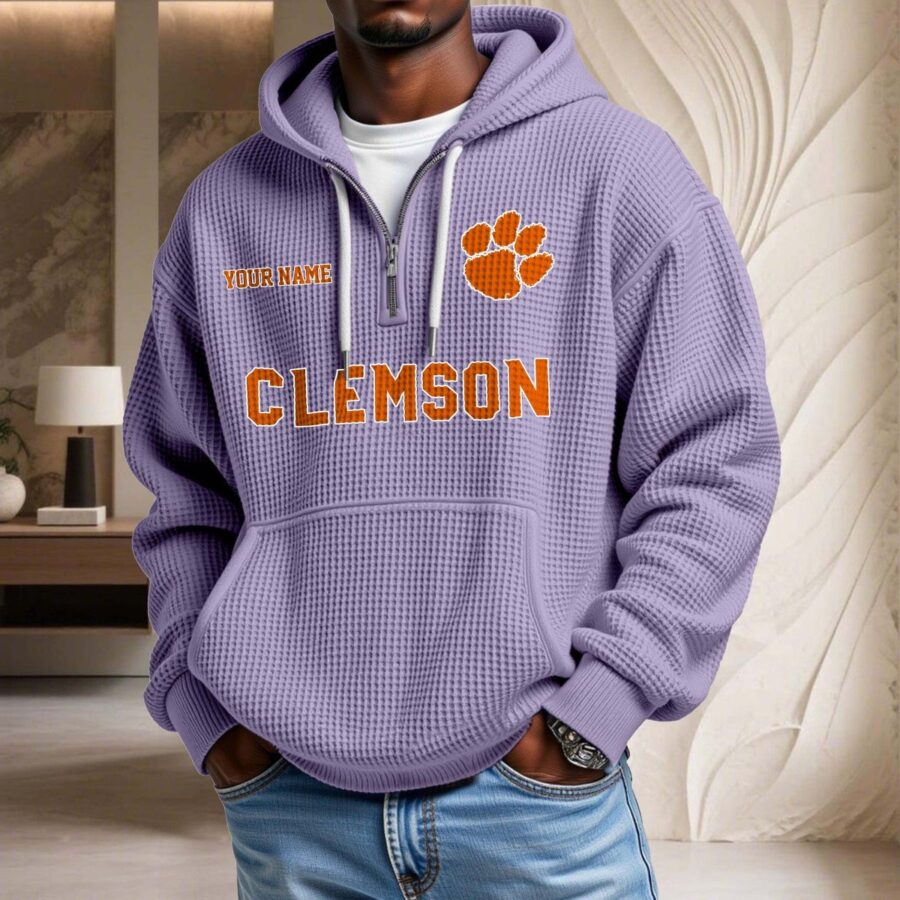Clemson Tigers Waffelstrick-Hoodie – Bild 10